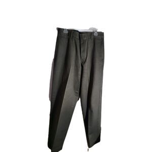 Dockers Men Size 34 x 32 Dress Pants Black Relaxed Fit 4 pocket Button Clip Zip